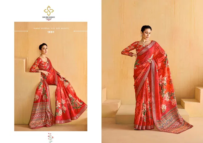 Alice By Shubh Shree Tusser Silk Designer Sarees Wholesalers In Delhi